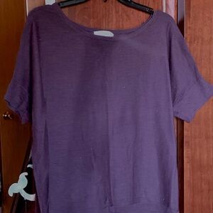 Loft Muted Purple light weight short sleeve sweater. Unworn